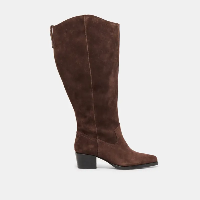 Virona H2o Extra Wide Calf Boots Dk Brown Suede 1