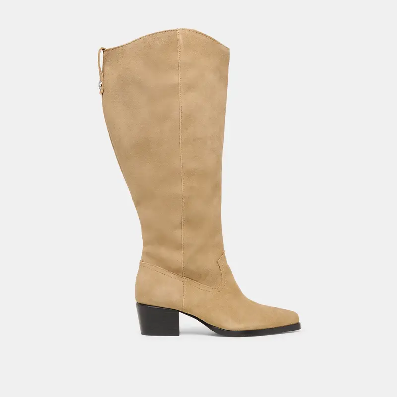 Virona H2o Extra Wide Calf Boots Dk Taupe Suede 1