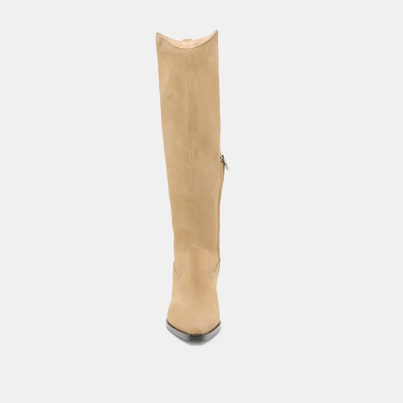 Virona H2o Extra Wide Calf Boots Dk Taupe Suede 10