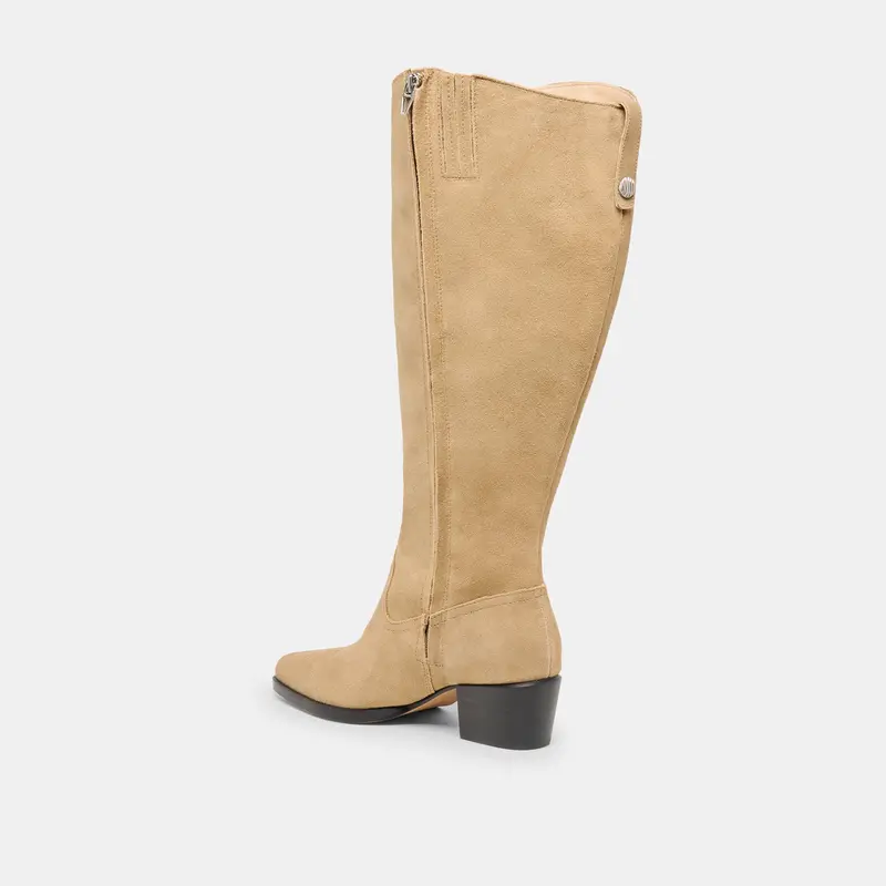 Virona H2o Extra Wide Calf Boots Dk Taupe Suede 8
