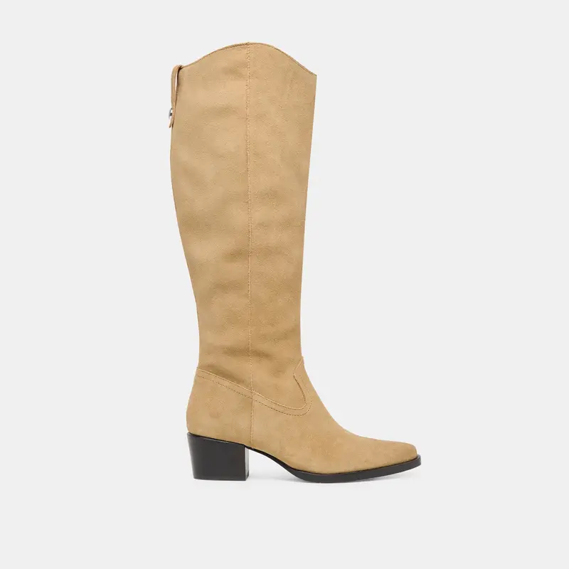 Virona H2o Wide Calf Boots Dk Taupe Suede 1