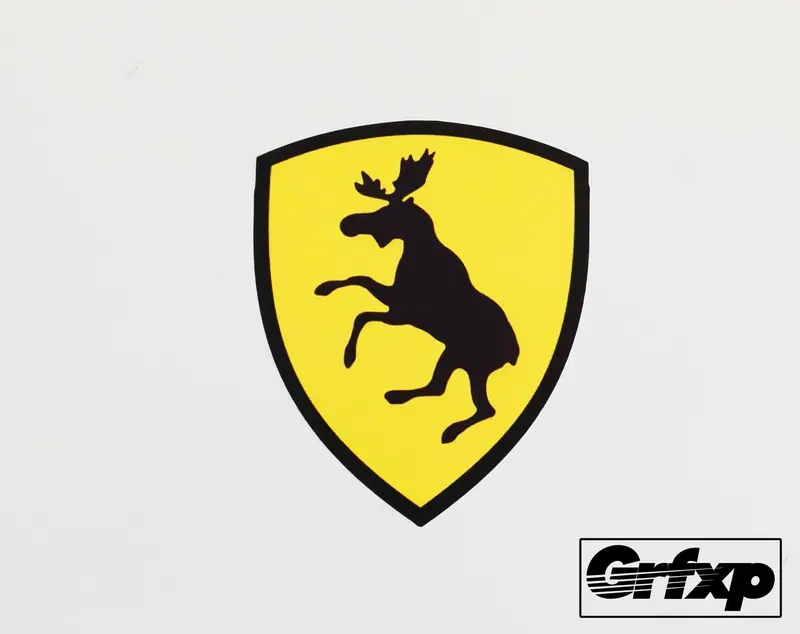 Volvo Prancing Moose Printed Sticker 1