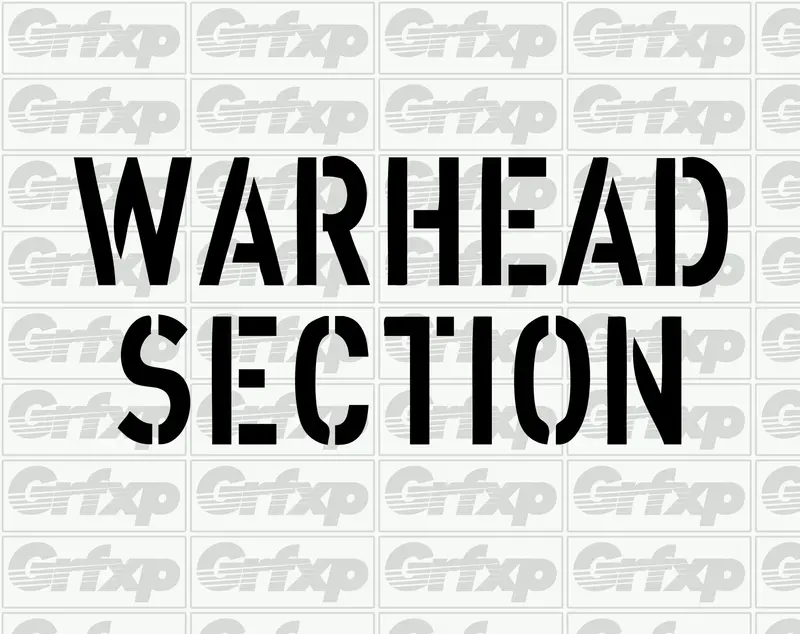 Warhead Section Sticker 1