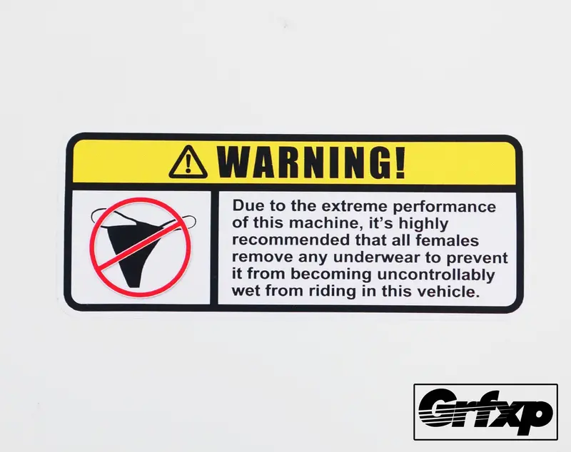 Warning: Extreme Performance Sticker 1