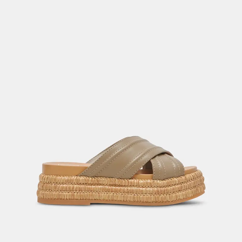 Weslee Sandals Olive Leather - Re:Vita 1