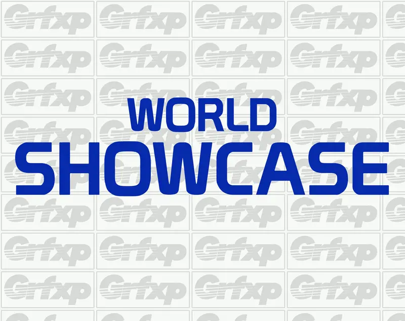 World Showcase Logo Sticker 1