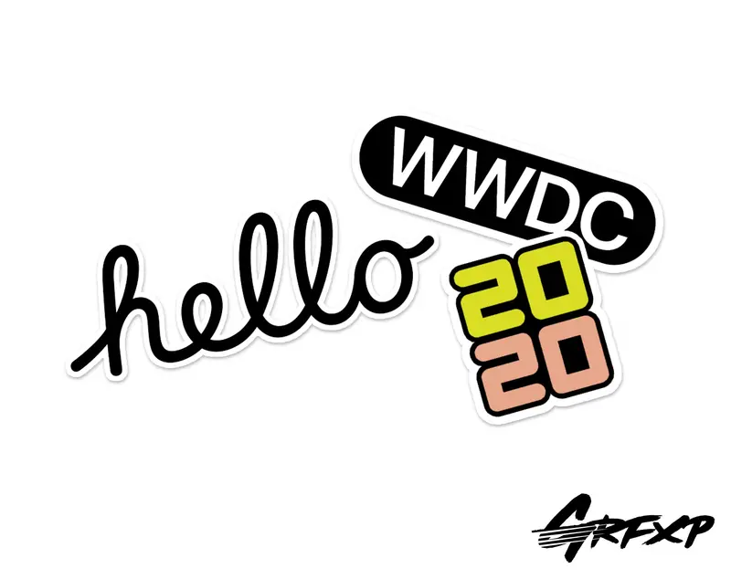 Wwdc 2020 Printed Macbook Sticker Pack 1