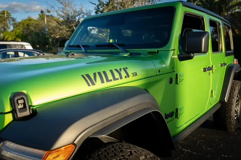 Xr Stencil Style Hood Decals For 2022+ Wrangler Willys Xtreme Recon 2