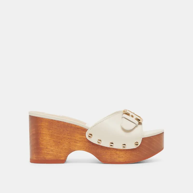 Yalah Heels Off White Leather 1