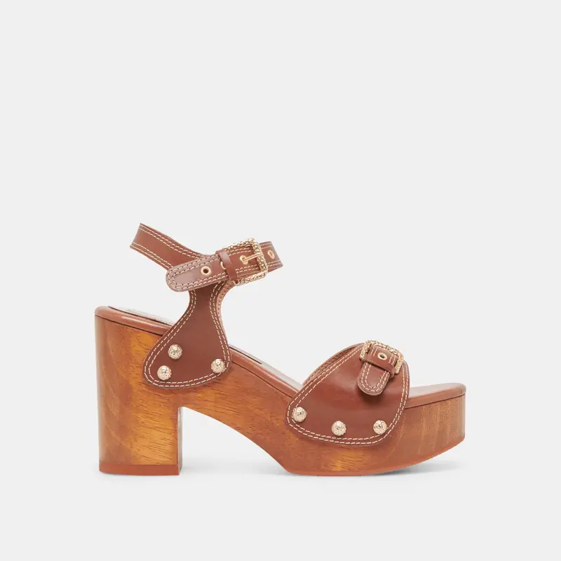 Yandy Heels Cognac Leather 1