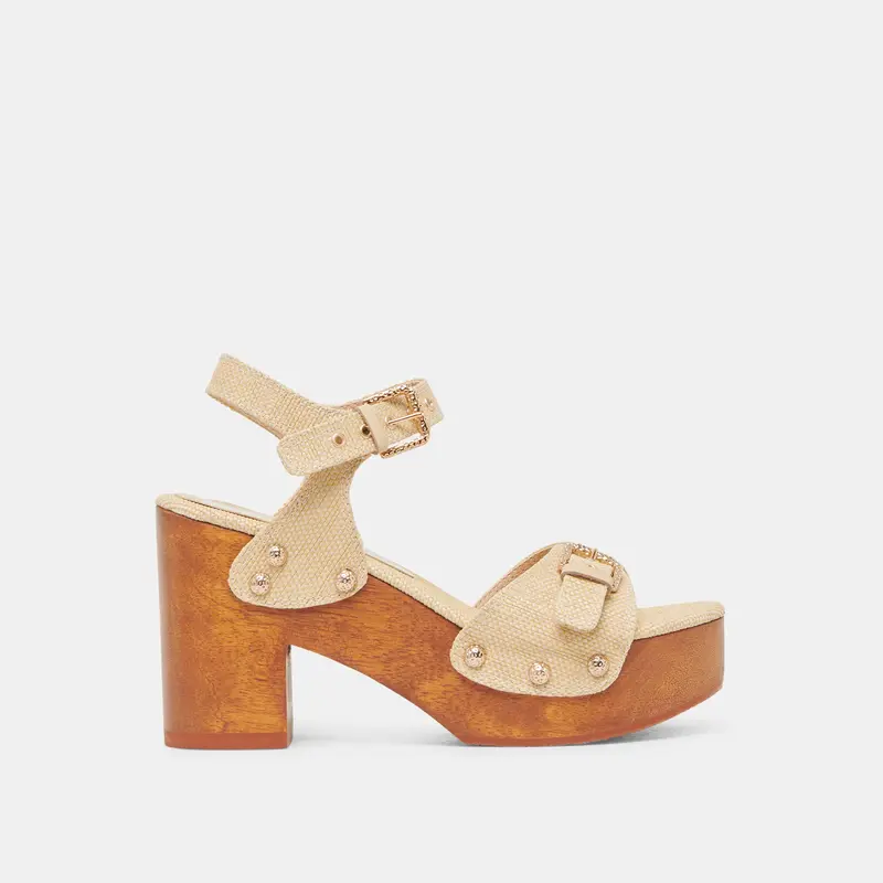 Yandy Heels Lt Natural Raffia 1