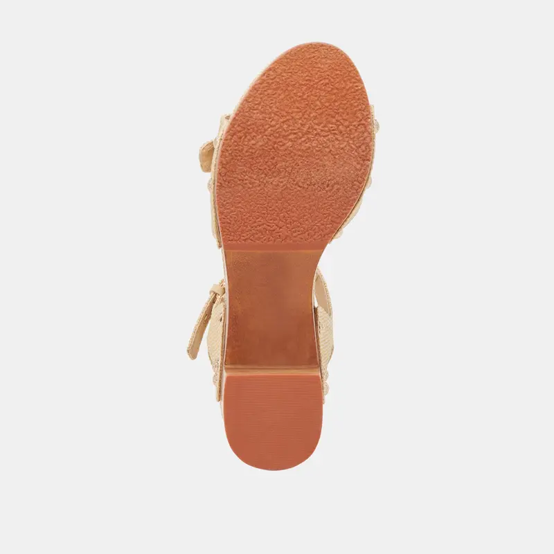 Yandy Heels Lt Natural Raffia 11