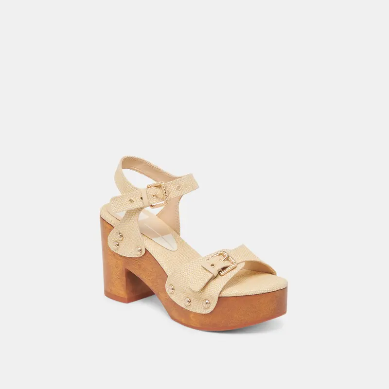 Yandy Heels Lt Natural Raffia 3