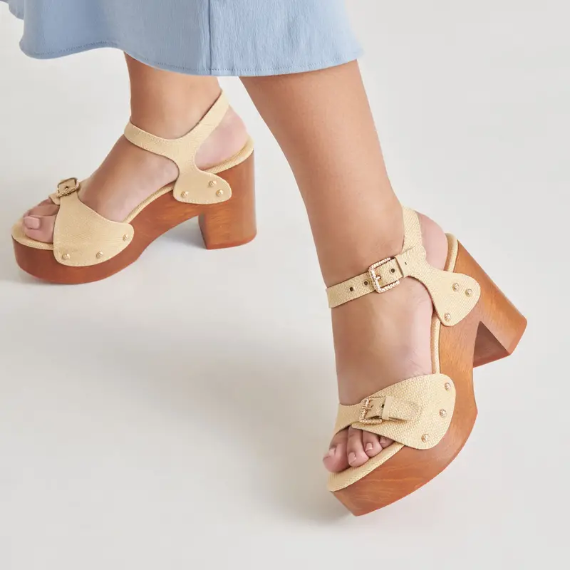 Yandy Heels Lt Natural Raffia 4