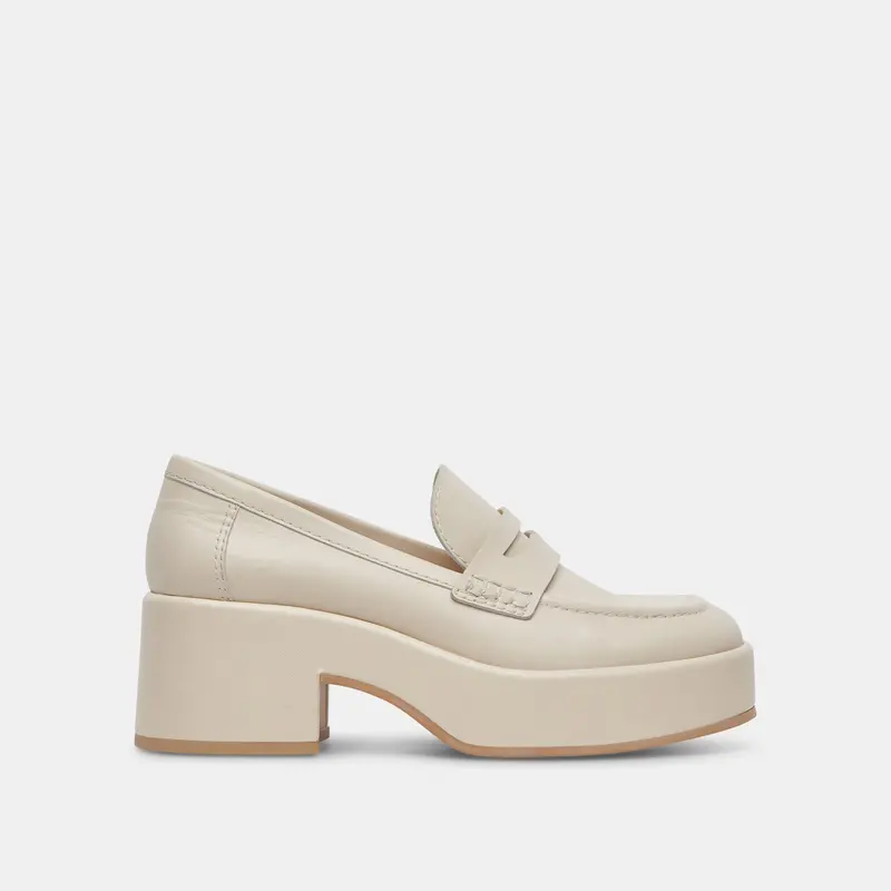 Yanni Loafers Ivory Leather - Re:Vita 1