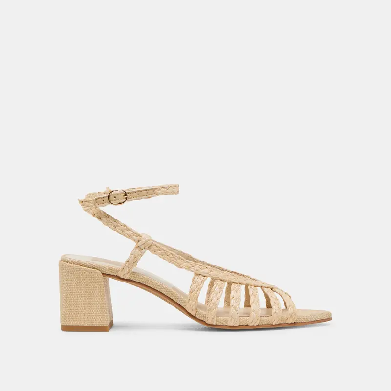 Yasmin Heels Natural Raffia 1