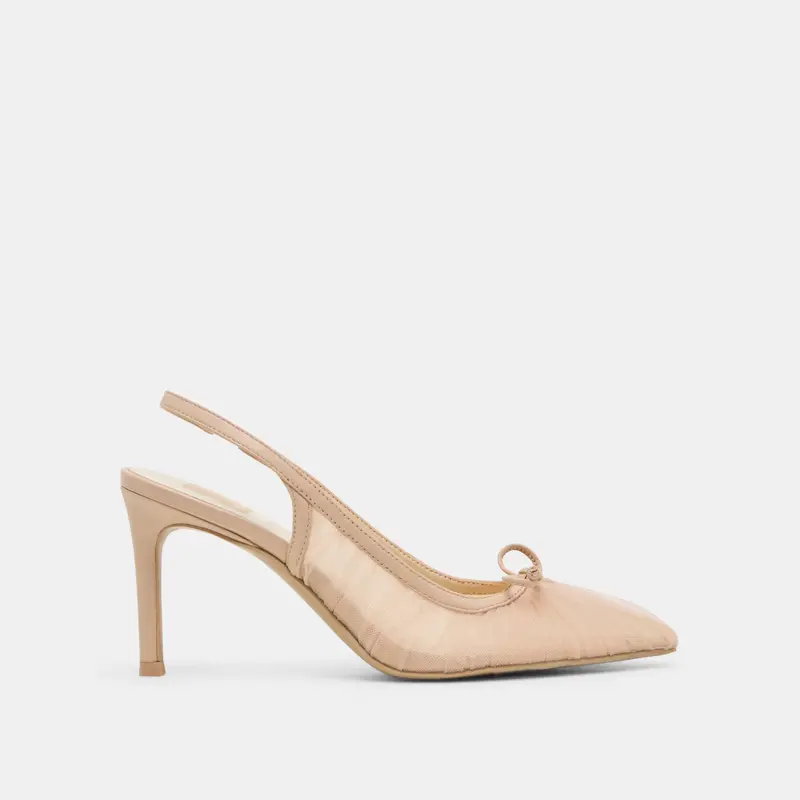 Yela Heels Praline Tulle 1