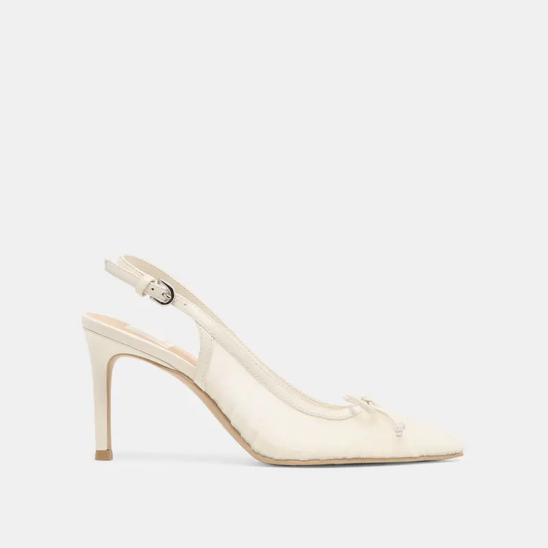 Yela Heels White Tulle 1