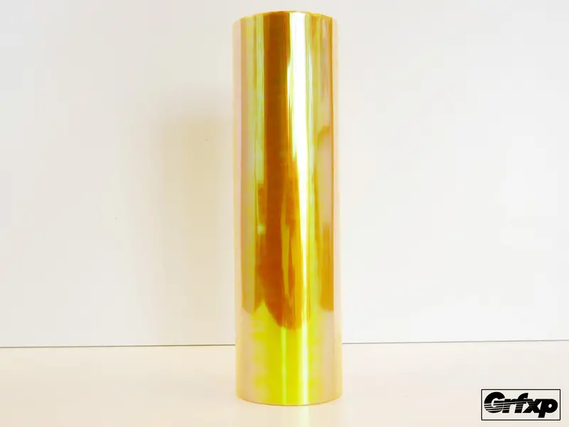 Yellow Alien Eyes "Neochrome" Vinyl Wrapping Film (By The Foot) 1