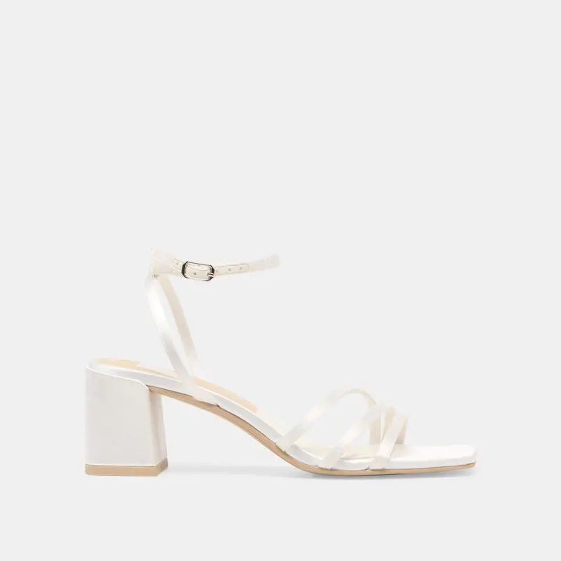 Ysabel Heels True White Satin 1