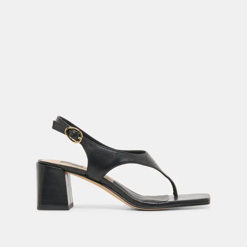 Yves Heels Black Leather 1