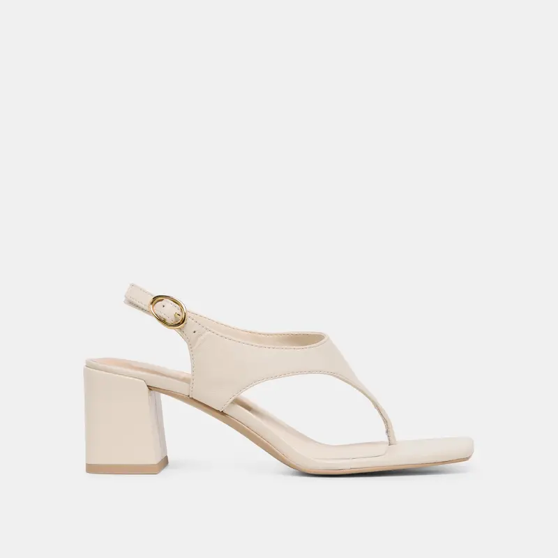 Yves Heels Ivory Leather 1