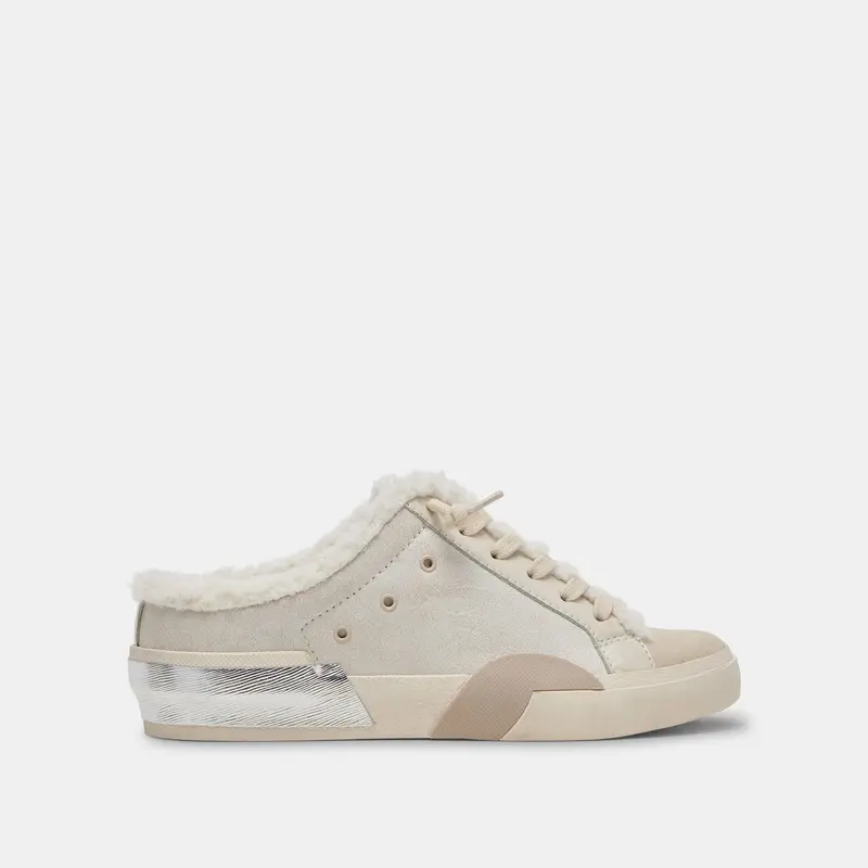 Zantel Sneakers Off White Crackled Leather 1