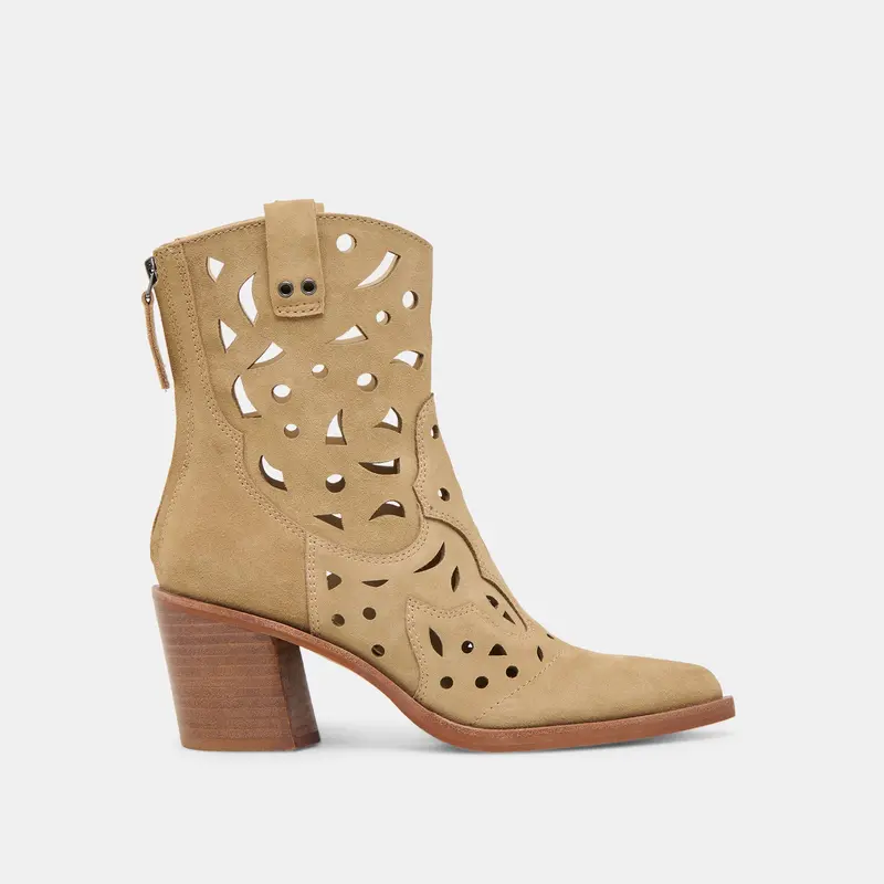 Zenobi Booties Dk Taupe Suede 1