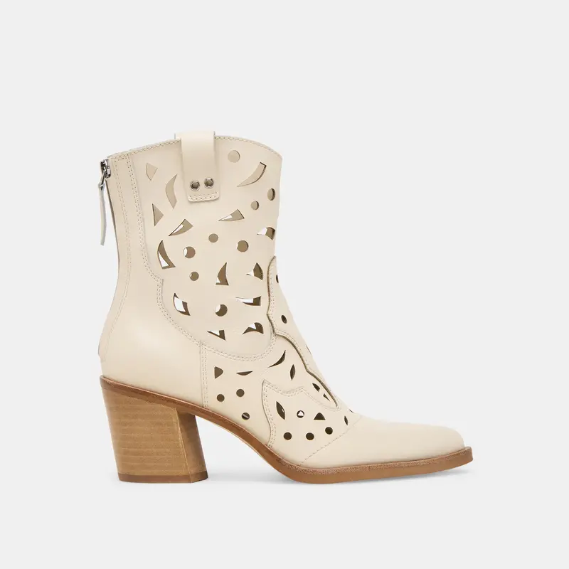Zenobi Booties Off White Leather - Re:Vita 1