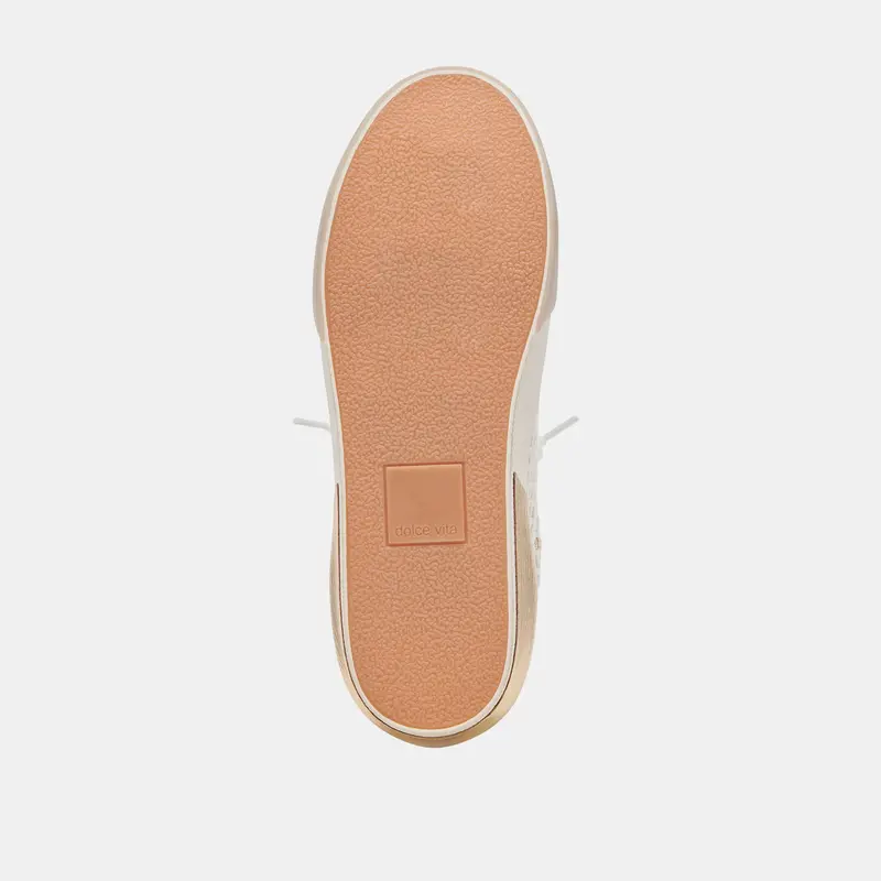 Zina Sneakers Bone Gold Woven 13