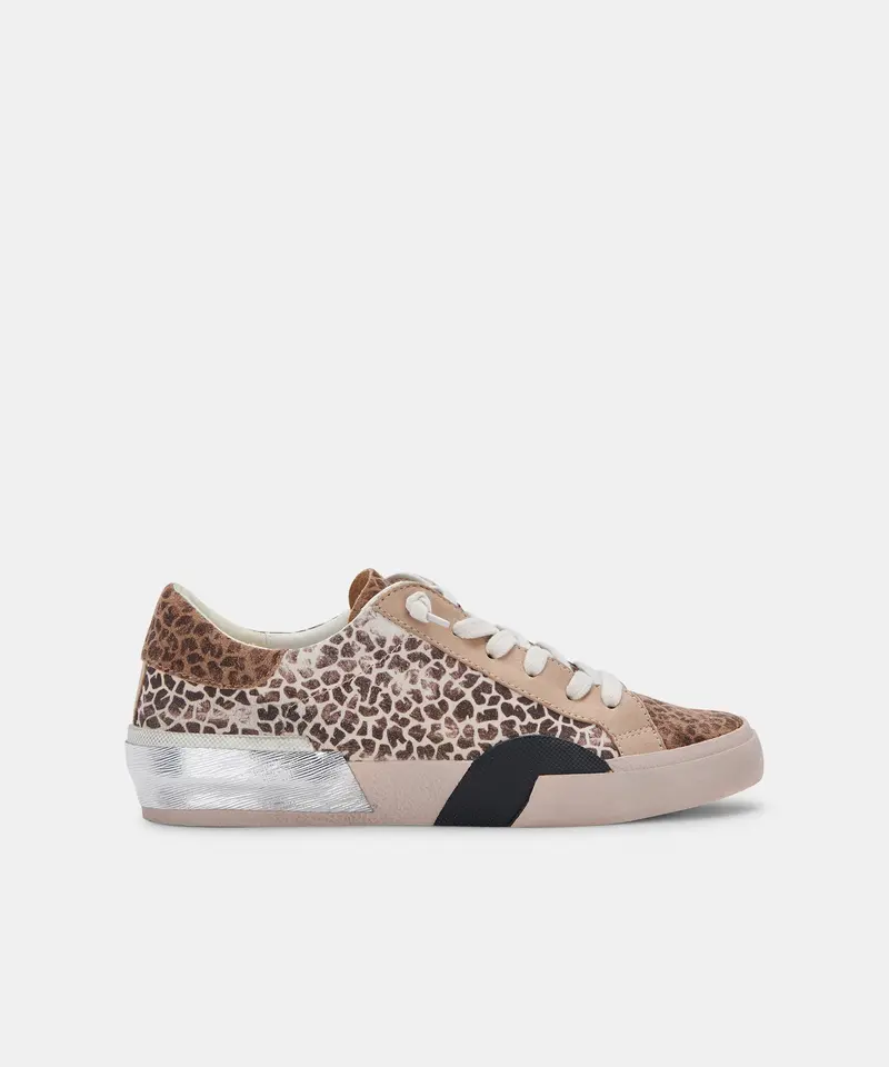 Zina Sneakers Leopard Multi Dusted Suede - Re:Vita 1