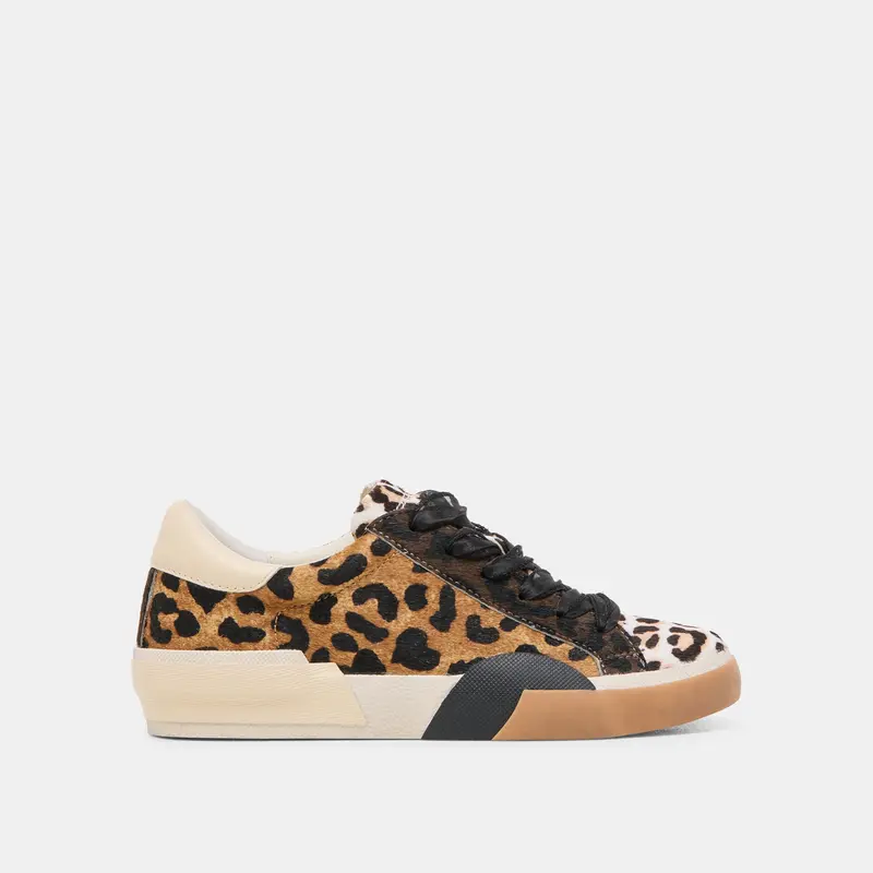 Zina Sneakers Tan Multi Calf Hair 1