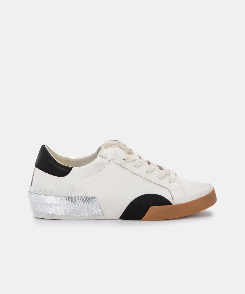 Zina Sneakers White Black Leather Re:Vita 3
