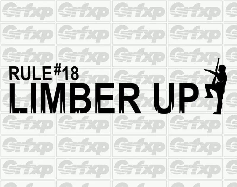 Zombieland Rule #18 Limber Up Sticker 1