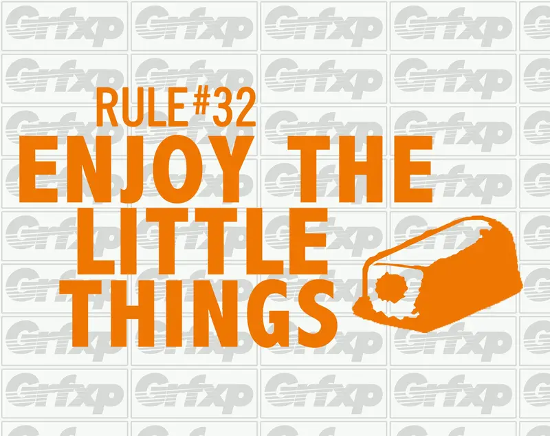 Zombieland Rule #32 Enjoy The Little Things Sticker 1