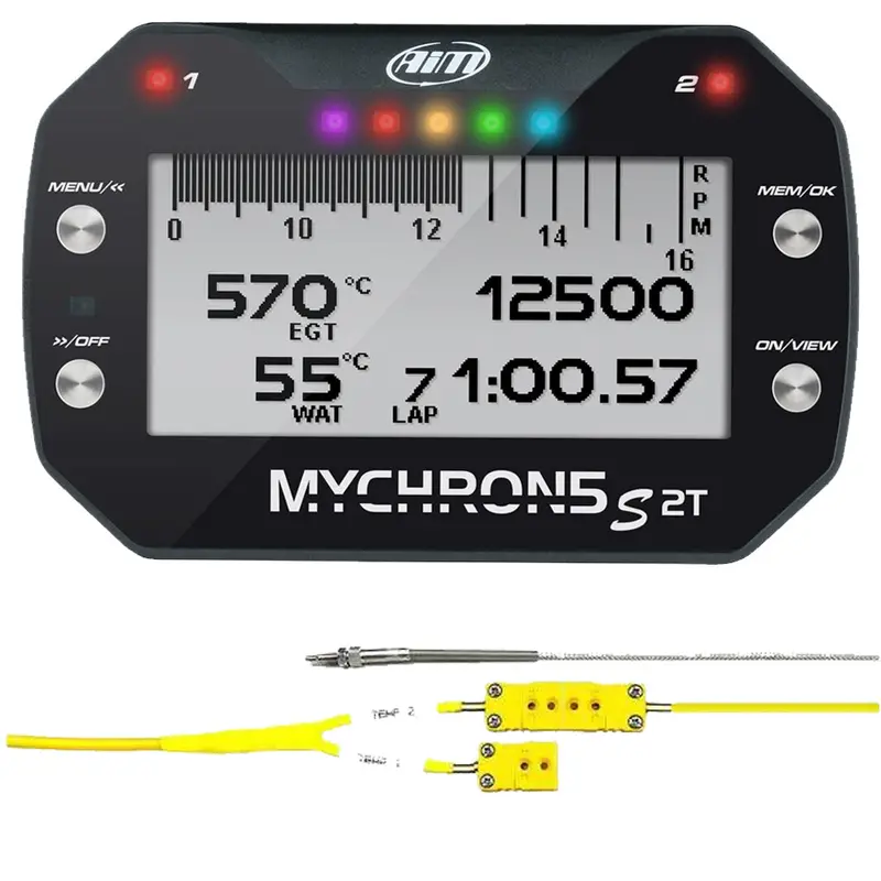 Aim Sports Mychron 5S 2-Stroke Data Logger – Includes Egt And Coolant Temperature Sensors 1