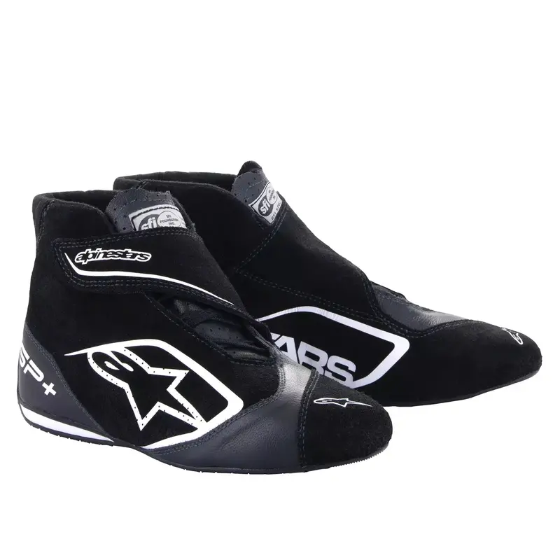 Alpinestars Sp+ Motorcycle Shoes – Black/White, Size 11, Ce-Certified Performance Footwear 1