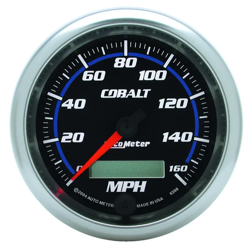 Autometer 6288 Cobalt Series 3-3/8" Programmable Electric Speedometer – 160 Mph Range 1