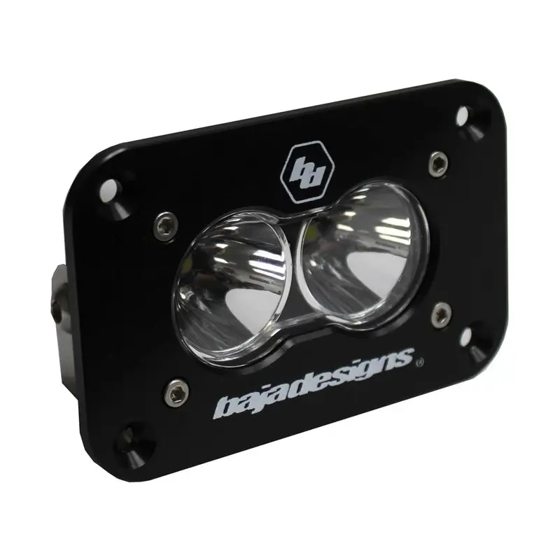 Baja Designs S2 Sport Led Work Light – Clear Lens, Spot Beam, Flush-Mount 1