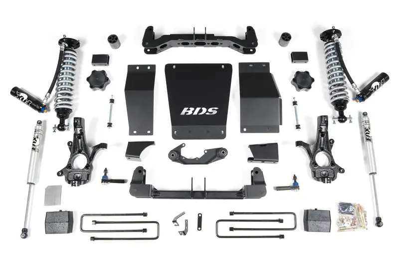 Bds Suspension 4-Inch Lift Kit – Designed For 2014–2016 Gm 1500 4Wd Trucks With Black Aluminum Components 1
