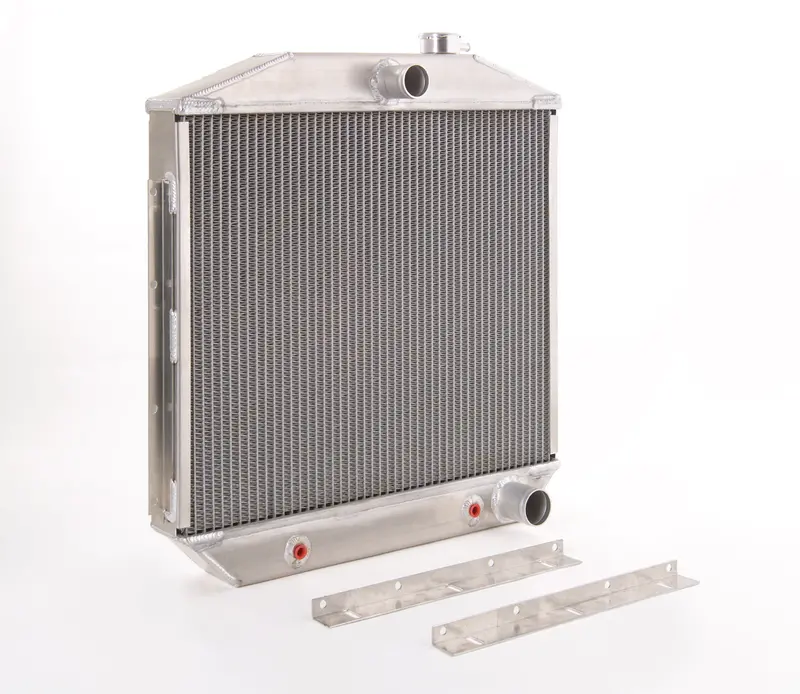 Be Cool Polished Downflow Radiator – Factory-Fit For 1955–1957 Chevrolet Bel Air (Automatic Transmission) 1