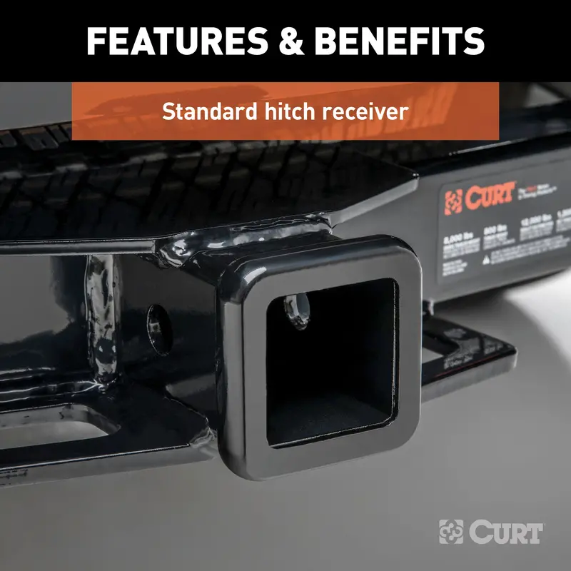 Curt 31302 2-Inch Front Receiver Hitch For Select Cadillac, Chevrolet, And Gmc Trucks & Suvs 1