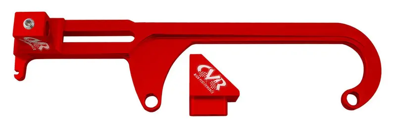 Cvr Performance Red Throttle Cable Bracket Compatible With Gm And Morse Linkage Systems 1