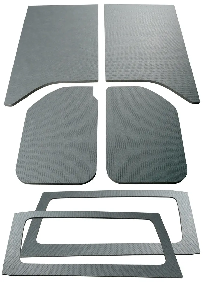 Design Engineering 50289 Leather-Textured Sound Deadening Kit – 6-Piece Headliner & Window Application 1
