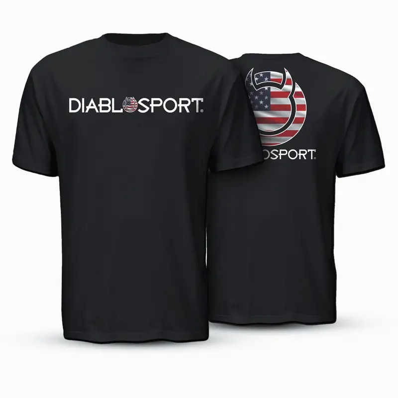 Diablosport G1061 Shirt; Usa Flag; Gray; Small; 1