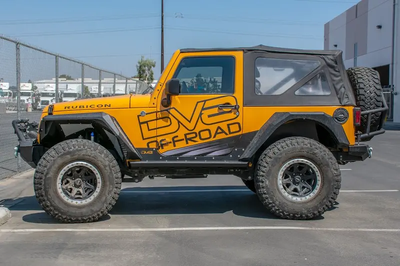 Dv8 Offroad Srsotb-12 Frame-Mounted Rock Sliders For 2007–2018 Jeep Wrangler Jk Unlimited (4-Door) 1