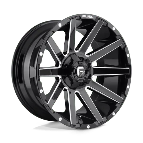 Fuel D615 20X10 Off-Road Wheel – Gloss Black With Machined Lip, 5X5.5" Bolt Pattern, -18Mm Offset 1
