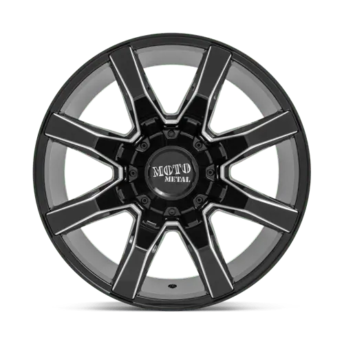 Moto Metal Mo804 20X9 Inch Alloy Wheel – 5X5.5/150 Bolt Pattern, Gloss Black With Machined Face 1
