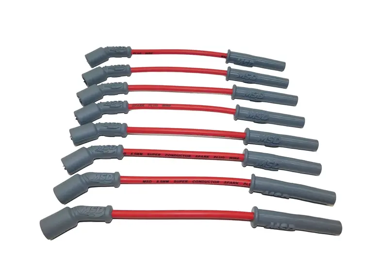 Msd 32829 Custom Spark Plug Wire Set; 8.5Mm; Red; Ls1 Conversion; Oem Cut; 1