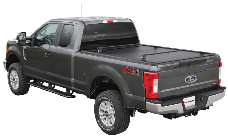Pace Edwards Kmca28A59 Ultragroove Metal Tonneau Cover – Retractable Hard Folding Design 1